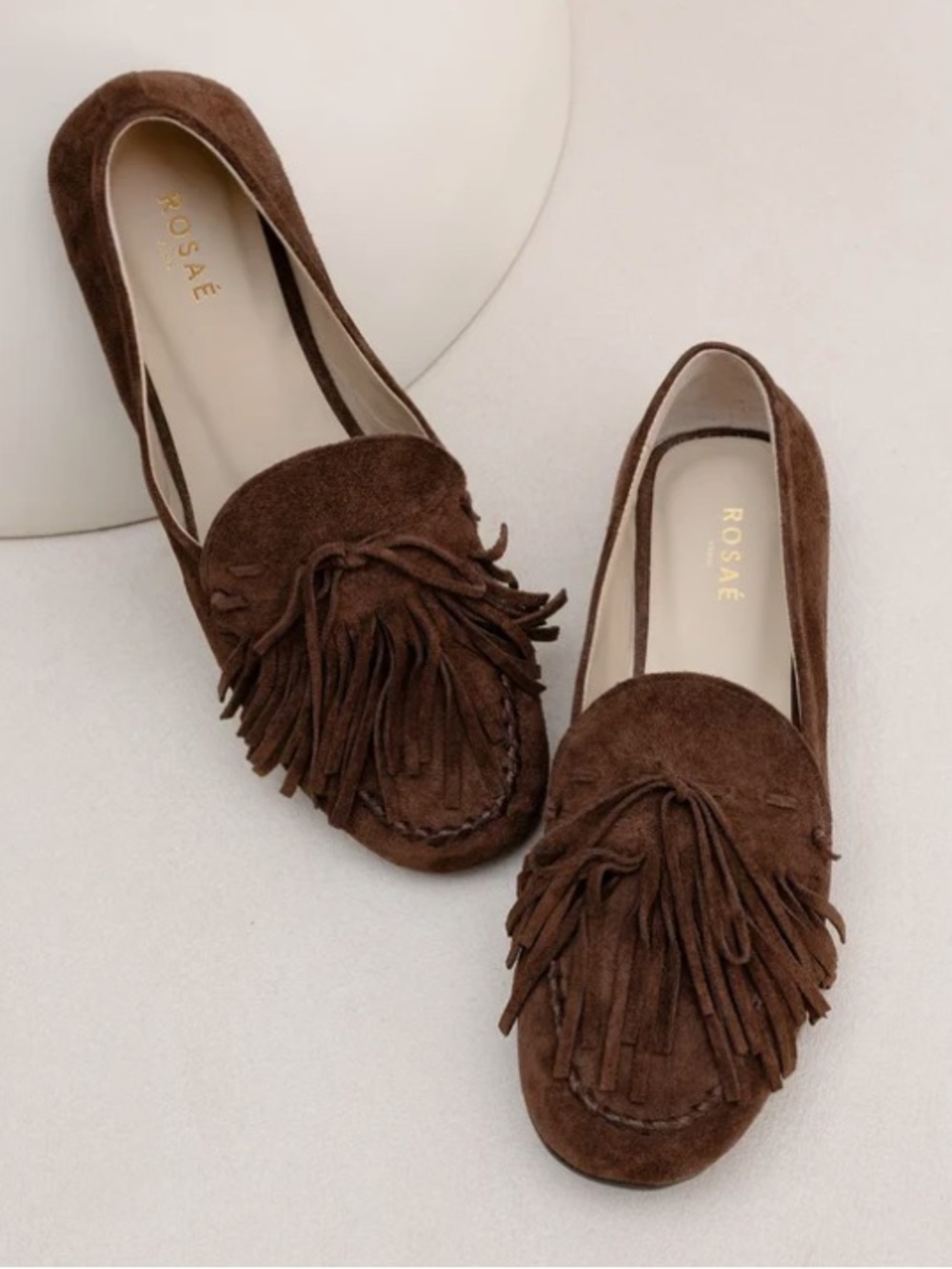 ROSAE LES BRAQUE Chocolate Suede Size 40 US9 NEW